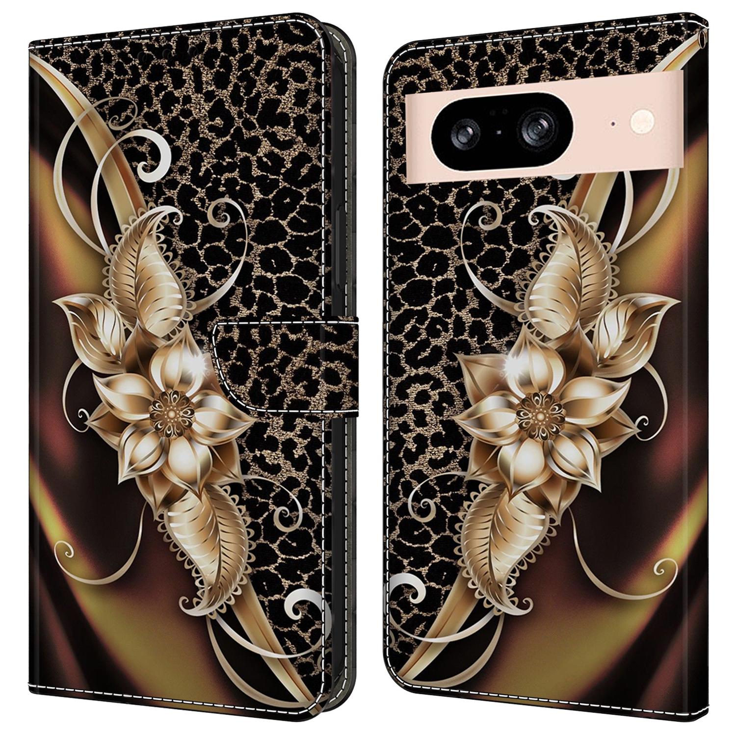 

For Google Pixel 8a Case PU Leather Wallet Phone Cover with Stand A
