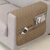 Double Pocket Sofa Side Cover Water Repellent Sofa Armrest Slipcover Solid Color Dust-proof Chair Armrest Storage Bag for Home