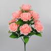 12Heads Silk Rose Artificial Flowers Fake Bouquet Wedding Party Home Grave Decor