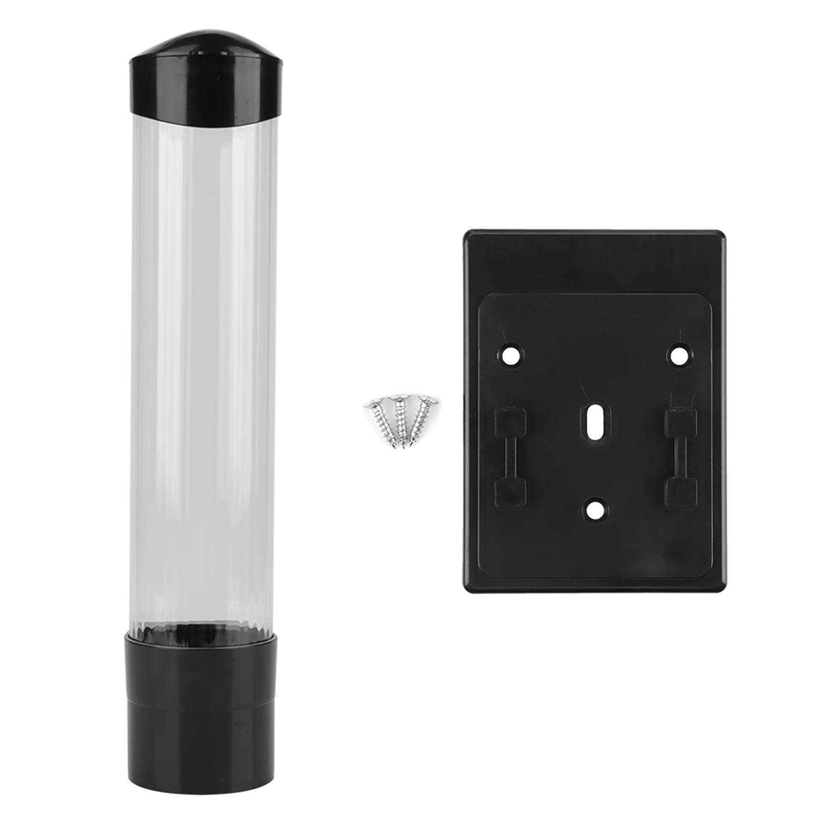 

6080 Cups Paper Plastic Cup Dispenser One Touch Button Cup Holder чёрный