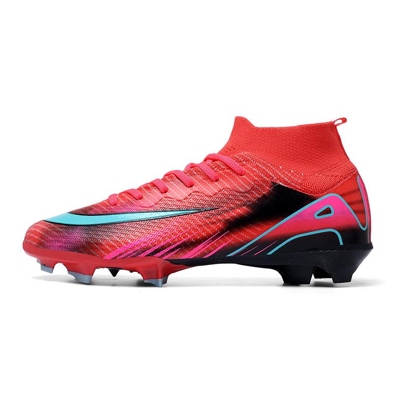 New High-top Football Shoes for Boys and Girls, Long Nails, World Cup Broken Nails Competition Training Football Shoes