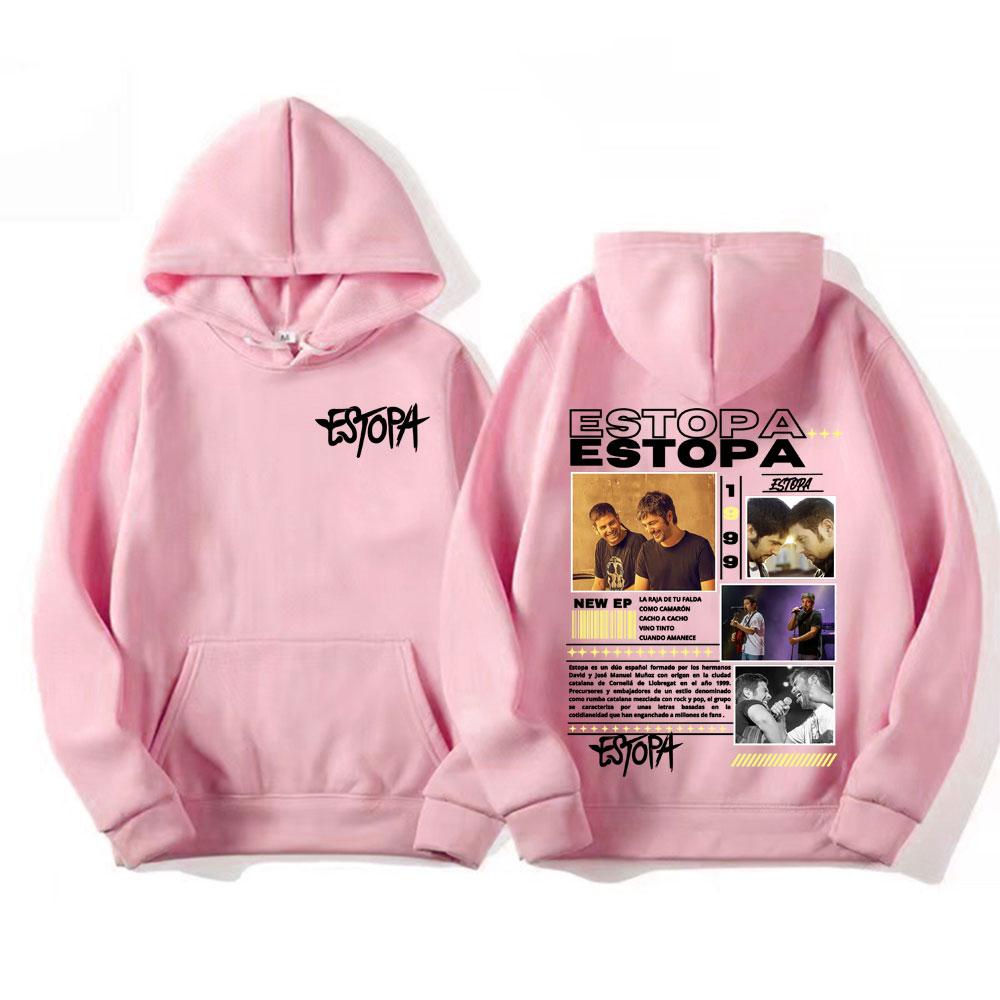 Rapper Estopa 1999 Tour Concert Cover Sweatshirt Men Women Casual Fleece High Quality Hoodies Gothic Oversized Hoodie Streetwear