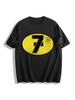 Vintage Racing Number 7 T-Shirt, Badge Emblem Graphic Tee