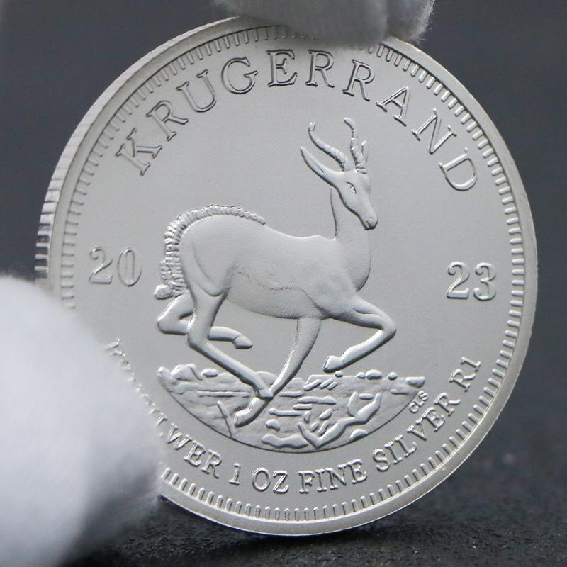 Kruger coin, deer, silver plated, South African commemorative medal, commemorative coin, 2022-2026