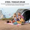 Steel Tongue Drum 13 Inch 15 Notes D Key Percussion Instrument Portable Balmy Drum with Drum Mallets for Meditation