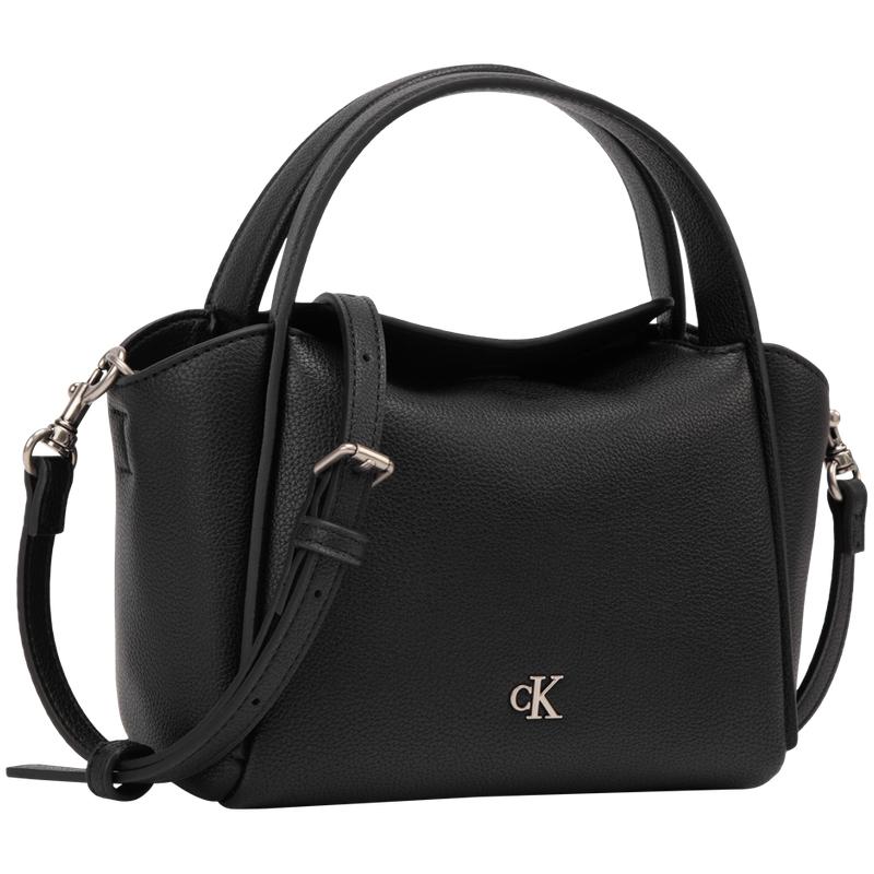 

Calvin Klein Niche Basket Bag Yuanbao Bag Mixed Material Tote Medium Women bags Space-Black 4K3144G-UB1 UB1-Space Black