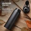 600ml Portable Stainless Steel Bicycle Water Bottle Straight Drinking Outdoors Sports Travel Kettle Metal Water Bottle