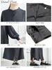 Gold Japan Plus Size Shirt Voluminous Band Solid Sizes Black Women's Dress, Long, Sleeves, Collar, Color, Winter, Autumn, Spring, Goldy-1644, LL-3L,