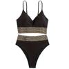 European and American swimsuit women's sexy split bikini high waist and thin seaside vacation fashion swimsuit women