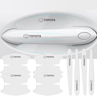 8pcs Car Door Bowl Door Handle Anti Scratch Sticker Auto TPU Transparent Protective Film for GRsport Crown Hilux Aygo
