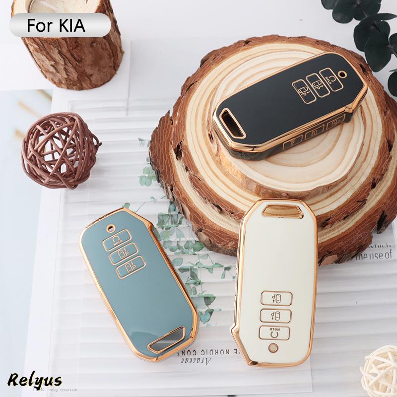 Fashion Soft Tpu Car Key Cover Case Protection Shell For Kia Sorento Mq4 Ev6 K8 V6 Keyless Holder Car Accessories
