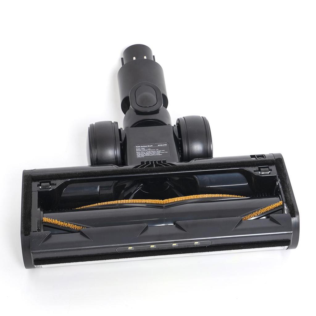 Vacuum Cleaner Electric Floor Brush Head for Dreame R10 R20 R30 T30, Soft Roller Brush Head with LED Dust Lights, Mop Attachment