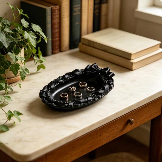 3D Printed Jewelry Tray Exquisite Jewelry Storage Tray Decorative Jewelry Dish Trinket Jewelry Holder