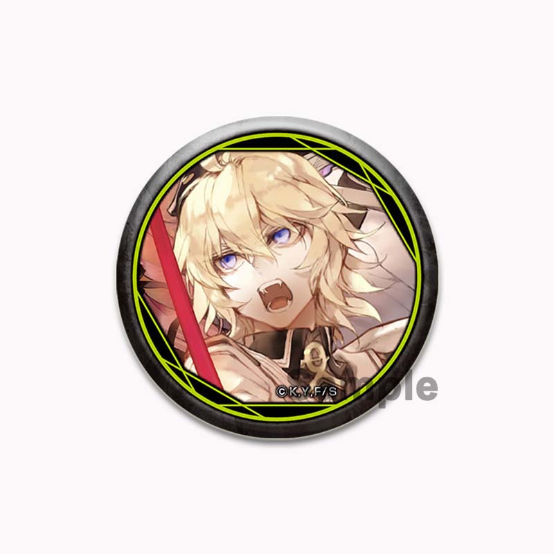 

32/44/58 мм аниме Серафим конца Броши мультяшная фигурка Юичиро Хякуя/Шиноа Хиираги значок на лацкан пиджака джинсы подарки ювелирные изделия 32mm