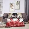 Badezeit Jeff the Killer Flanelldecke Superweiche Kuscheldecke für Schlafzimmer Picknick Lustige Tagesdecke Sofa Bettbezug