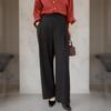 New Arrivals Open Run Women Classic Back Elastic Poly Span Wide Slacks