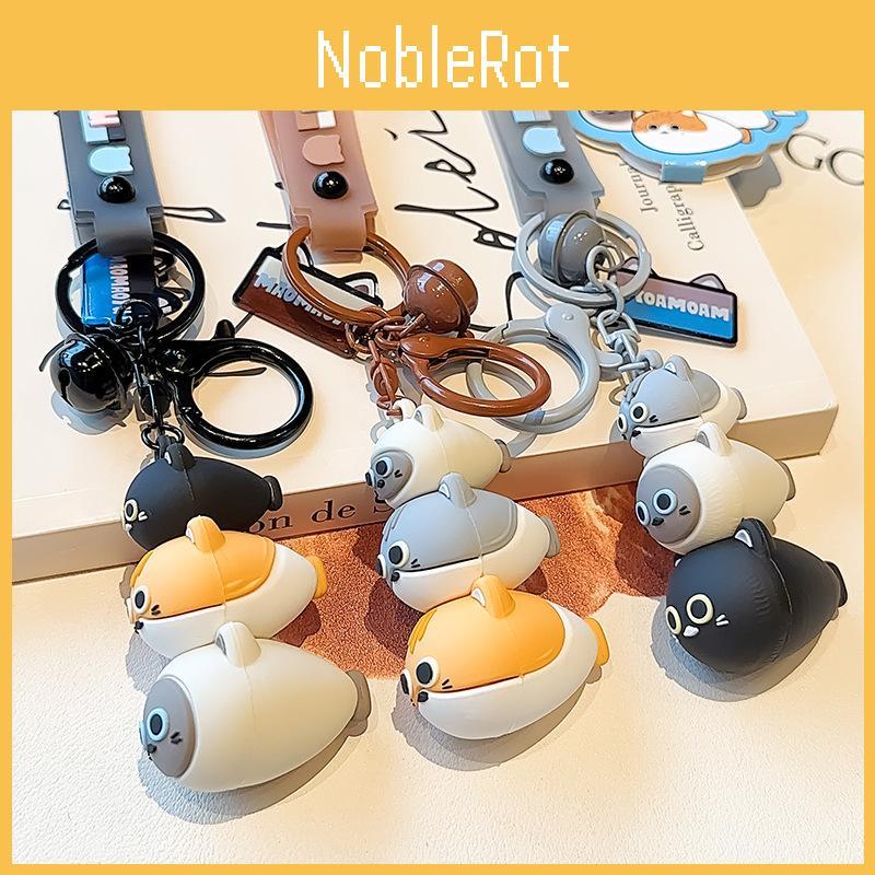 Cat Jinnew Whimsical And Fish Stack Keychain Delightful Resin Key Ring Perfect For Gifts