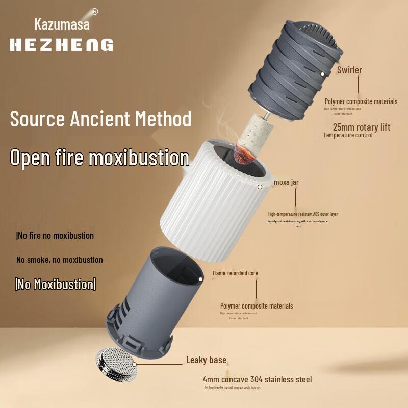 HEZHENG Portable Moxibustion Jar CN plug (adapter included)