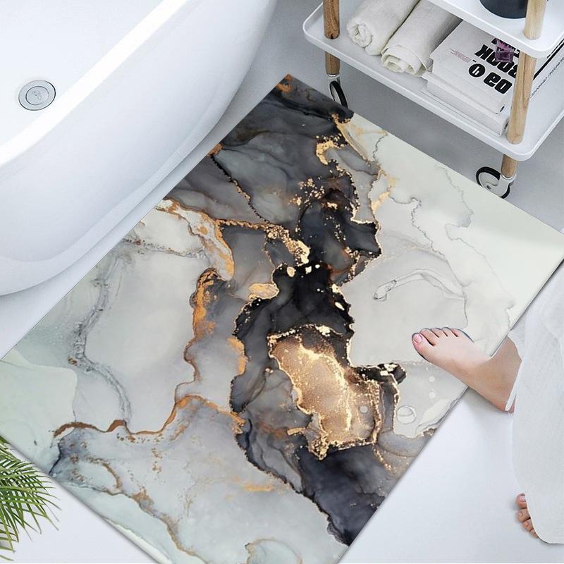 Bathroom Floor Mat Toilet Carpet Absorbent Bathroom Door Mat Bathroom Door Mat