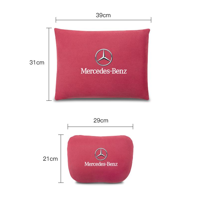 UKBCM1 2025 Hot High Quality Car Headrest Neck Support Seat Soft Lumbar Pillow For Mercedes Benz AMG W204 W205 W203 W211 W212 W213 W201