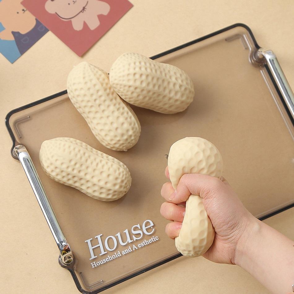 Good Things Happen Peanut Stress-Relieving Toys Slow Soft Transparent Slow-Rebound Decompression Relax Toy For Adults