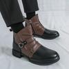 Autumn and Winter Retro Men's Ankle Boots Fashionable and Casual Zipper Boots Versatile To Match with Formal and Casual Wear
