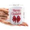 1pc 11oz Blank Ceramic Mug, Double-sided Printed Coffee Tea Cup, Glossy White Look, Ergonomic Handle, Kitchen-friendly, Ideal for Gifting