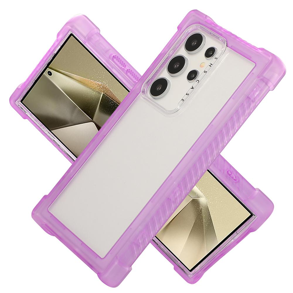 

Для Samsung Galaxy S25 Ultra Чохол TPU+PC 3-в-1 Захисний Матовий Чохол для Телефону Purple