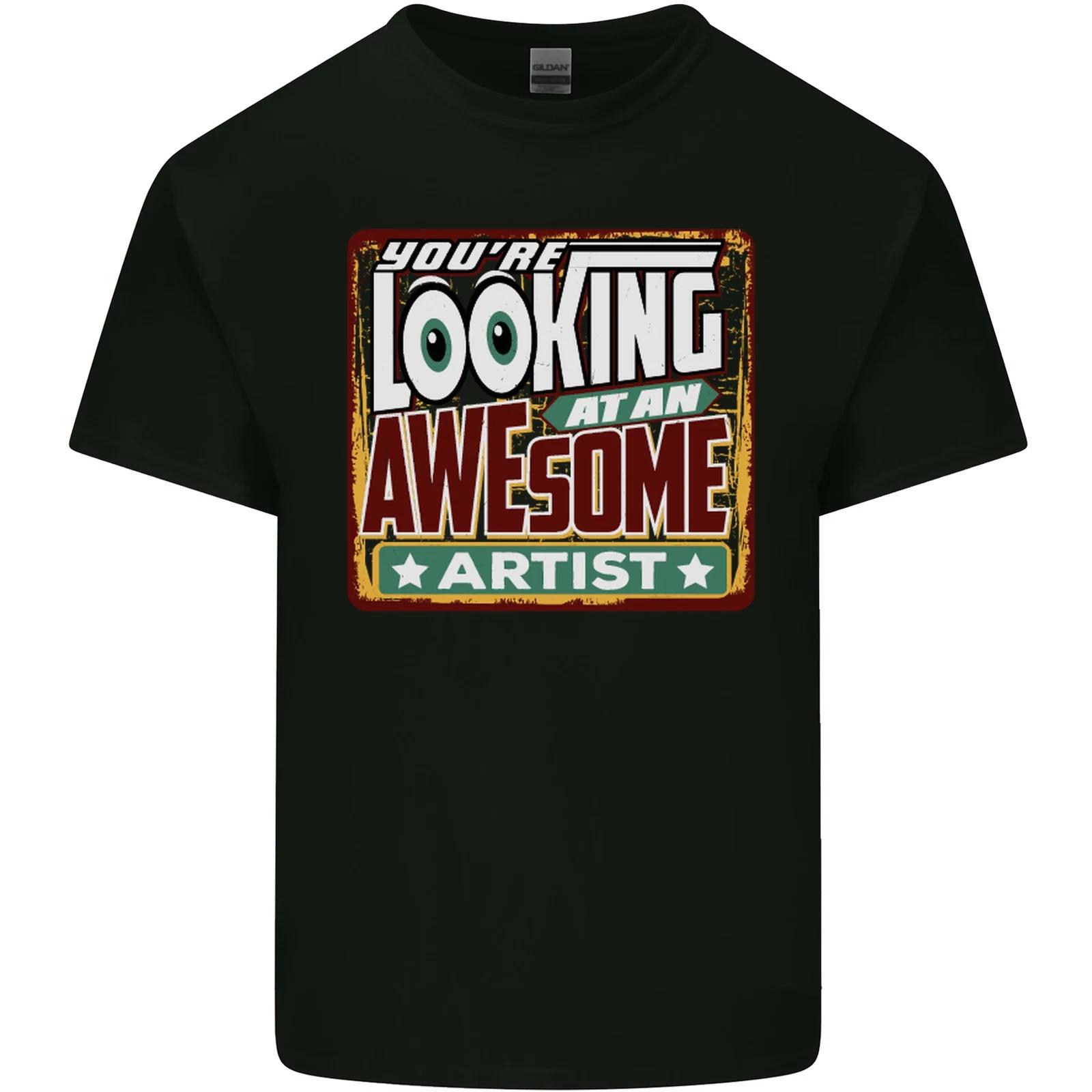 Youre Looking at an Awesome Artist Kids T-Shirt Childrens S