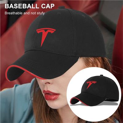 1pcs Car Badge Peaked Cap Sports Sunshade Baseball Hat For Tesla Model 3 Model S Model X Invader Mod Coil Mod WYE K80 Roadster