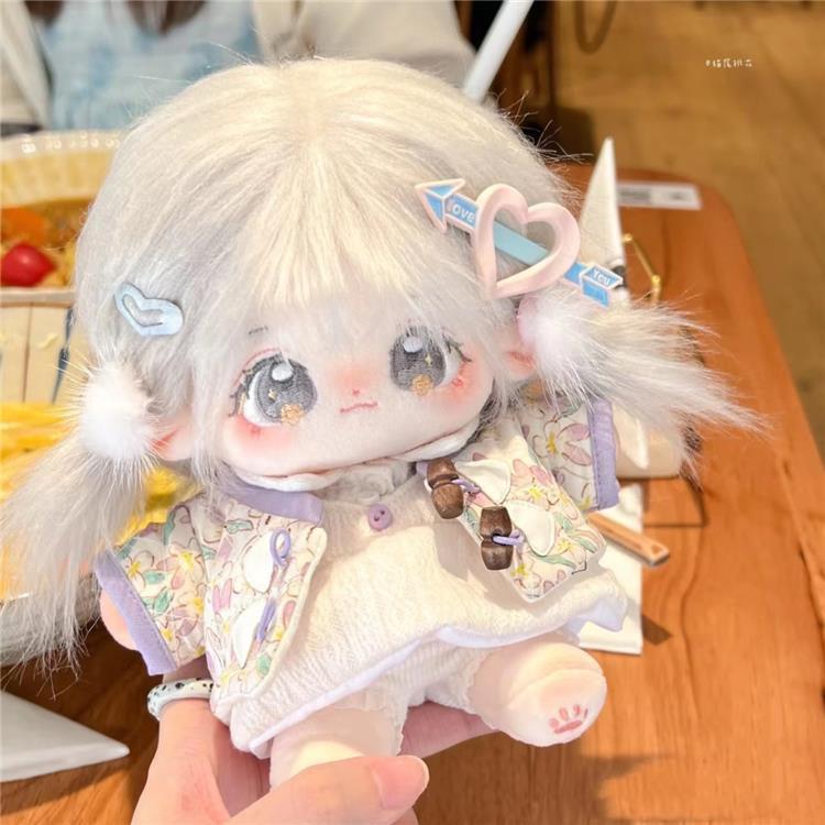 20cm Girl Doll Dress-Up Set - Cotton Outfits & Accessories for Female Friend Gift