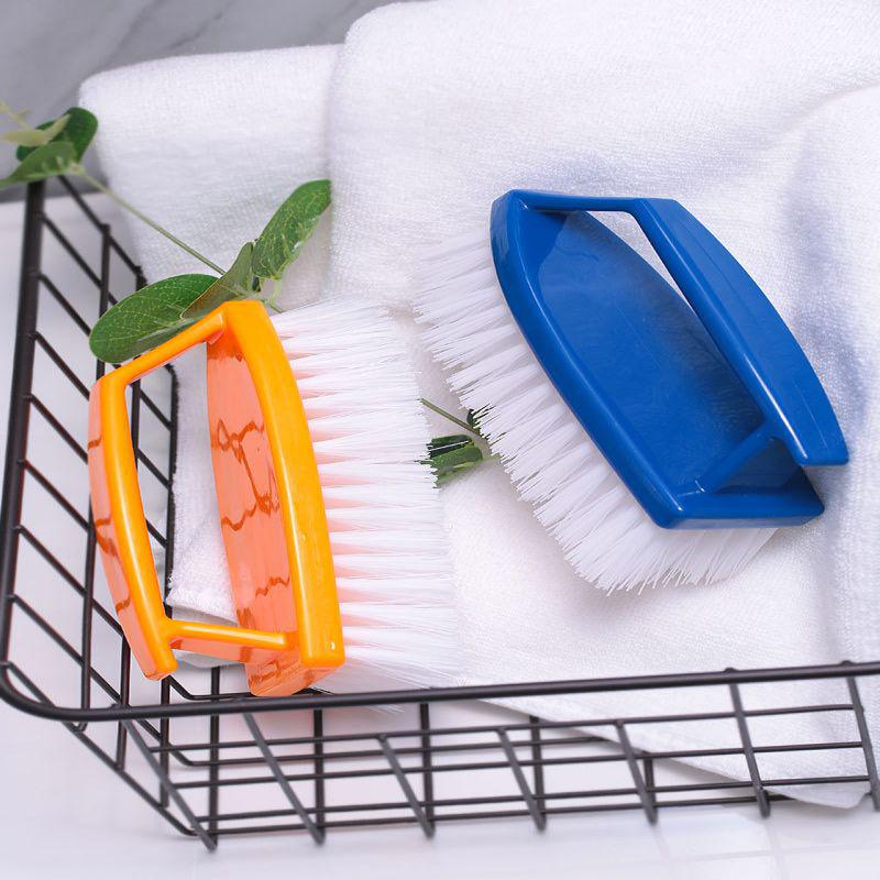 Multi-functional Stiff Bristle Brush for Laundry, Floor, and Shoe Cleaning