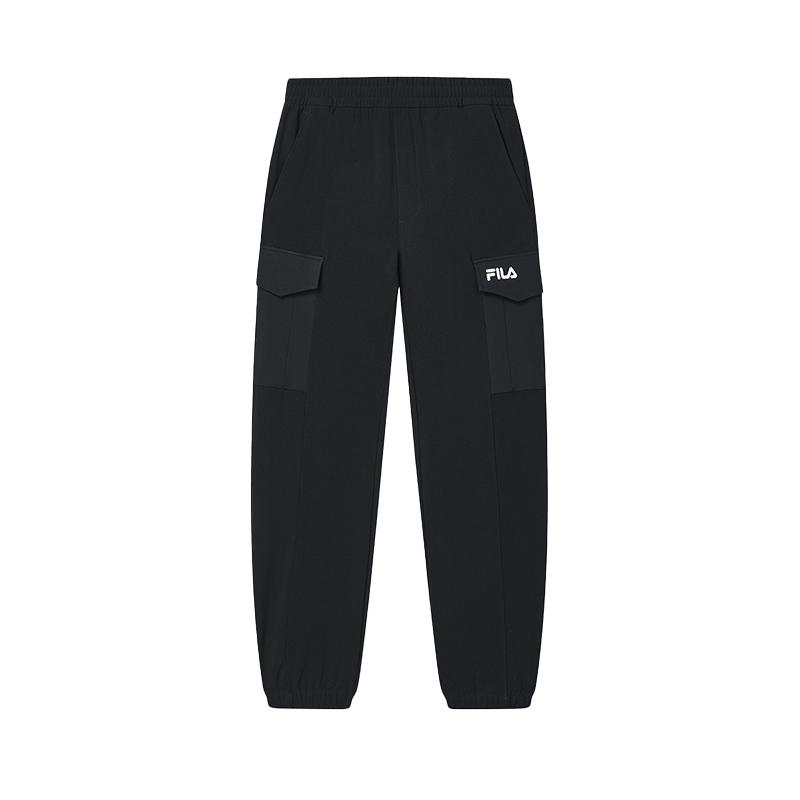 New FILA LifestyleORIGINALE Knitted Sports Pants Men's Jet Black F11M449801FBK