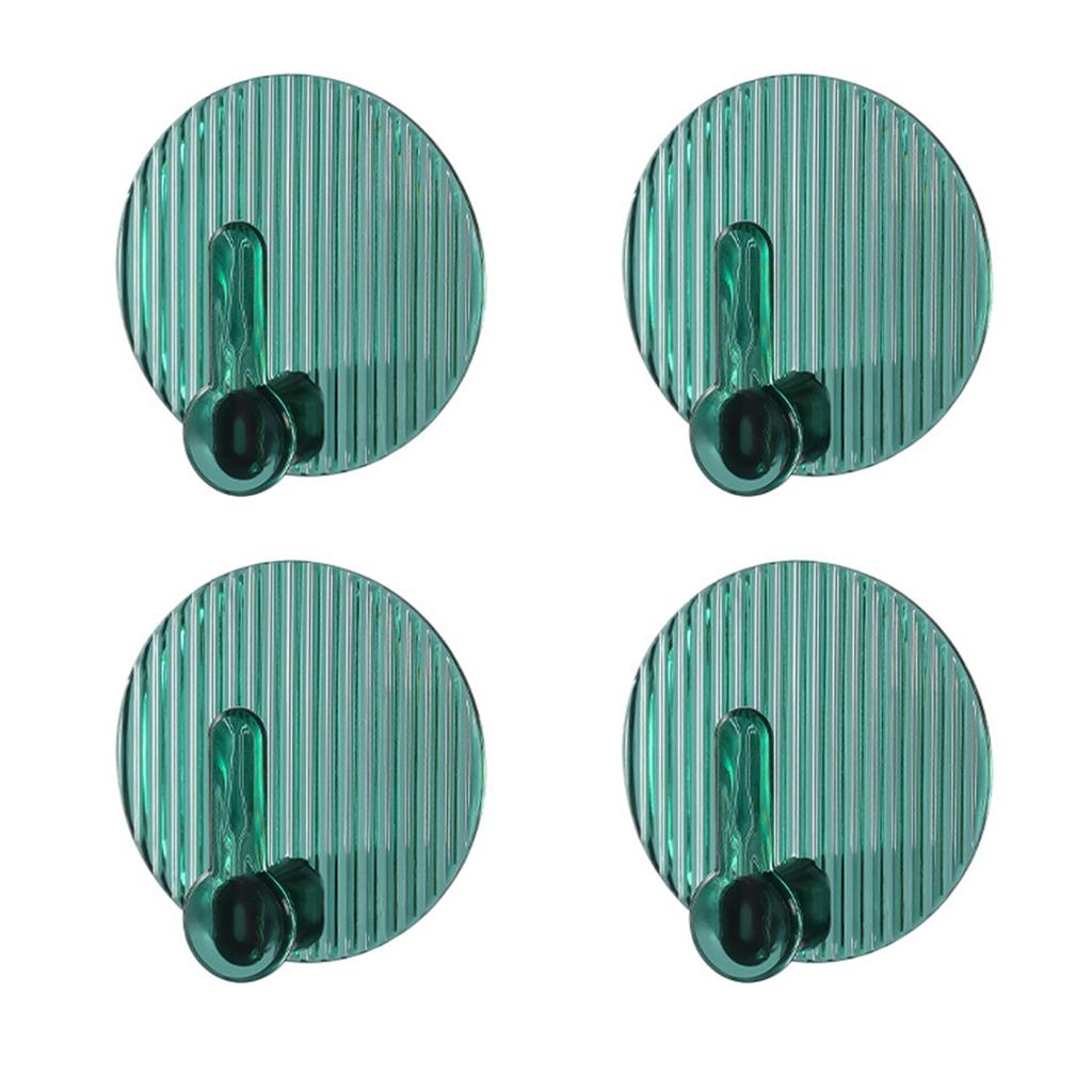 4pcs Adhesive Hooks No Drilling Strong Self Adhesive Towel Coat Hooks for Bathroom Shower Kitchen