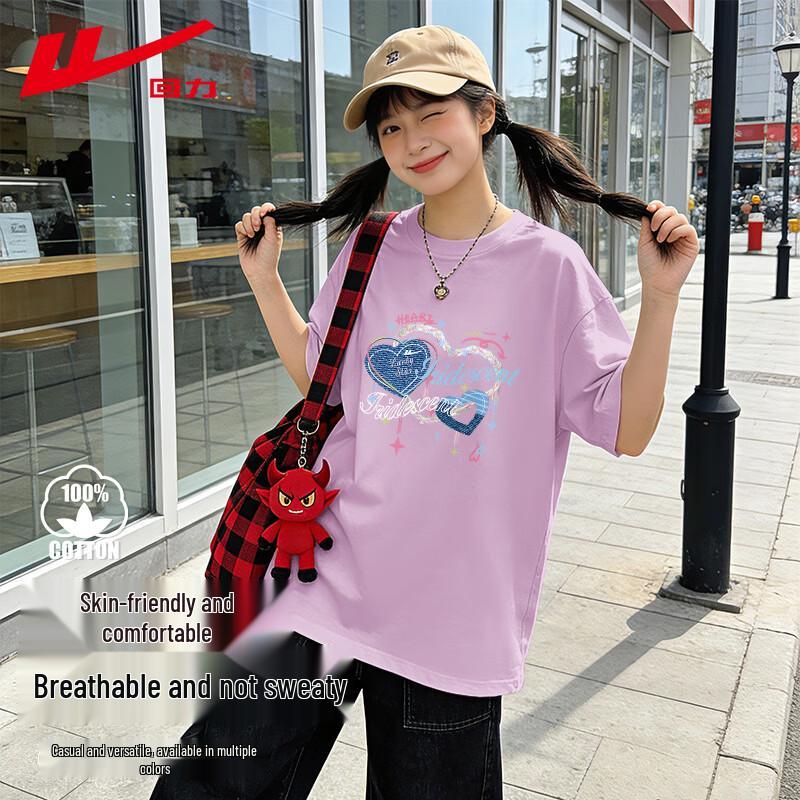 Warrior Women s Japanese Style Sweet Heart Cotton T-Shirt S