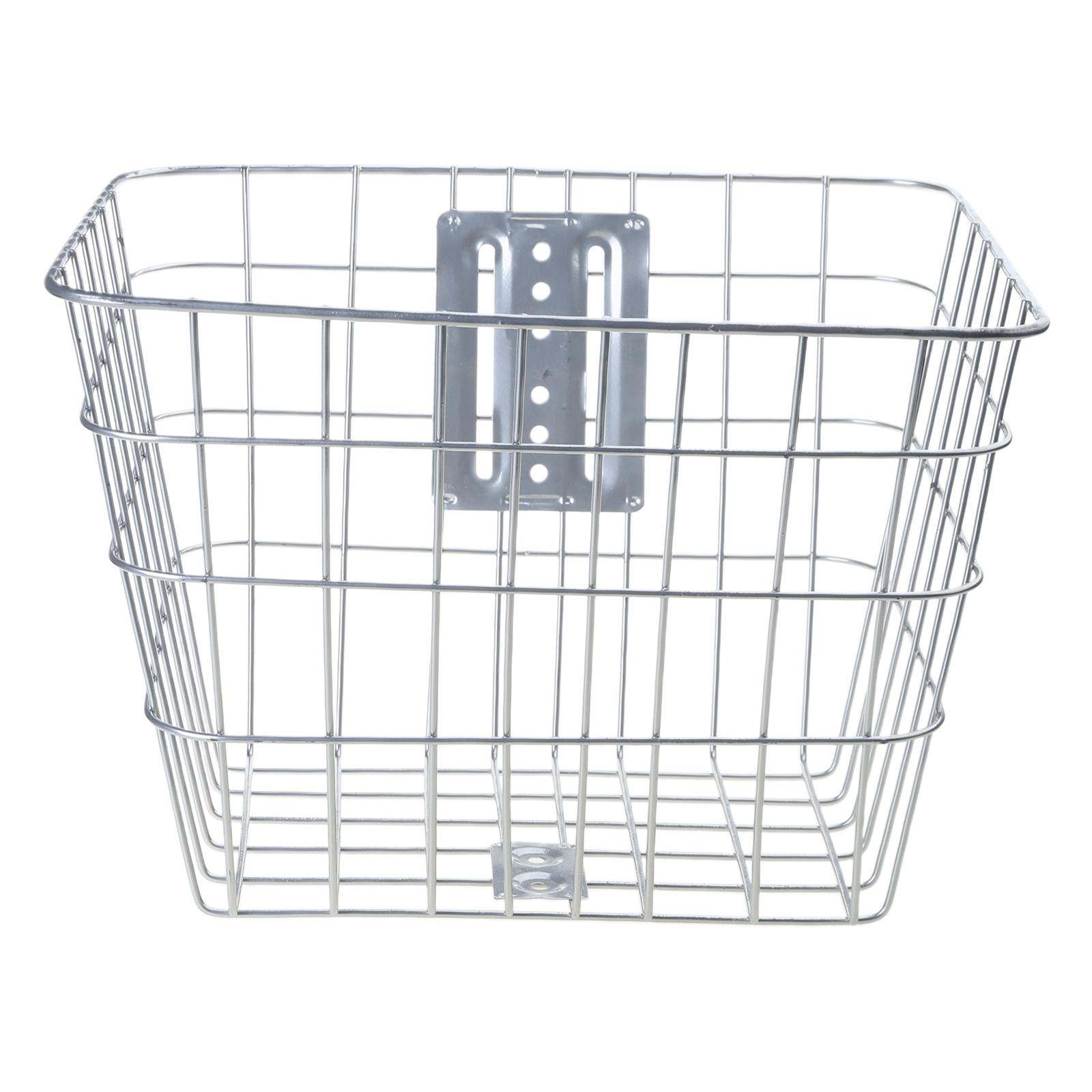 

Складная корзина для велосипеда, сумка для покупок на передний руль, съемная металлическая корзина для велосипедов, аксессуары для велосипедов, простота использования