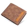 Vintage hommes court portefeuille PU porte-cartes en cuir portefeuilles sac à main d'affaires