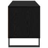 TV Stand Black Oak Effect 100 x 34.5 x 44.5 cm