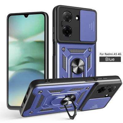 Custodia posteriore con protezione fotocamera a scorrimento per Redmi A5 4G RedmiA5 Antiurto con supporto ad anello magnetico per Xiaomi POCO C71