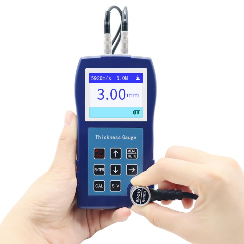 DR85S Portable Ultrasonic Metal Thickness Gauge Ultrasonic Wall Thickness Tester for Metal Pipes 09-400
