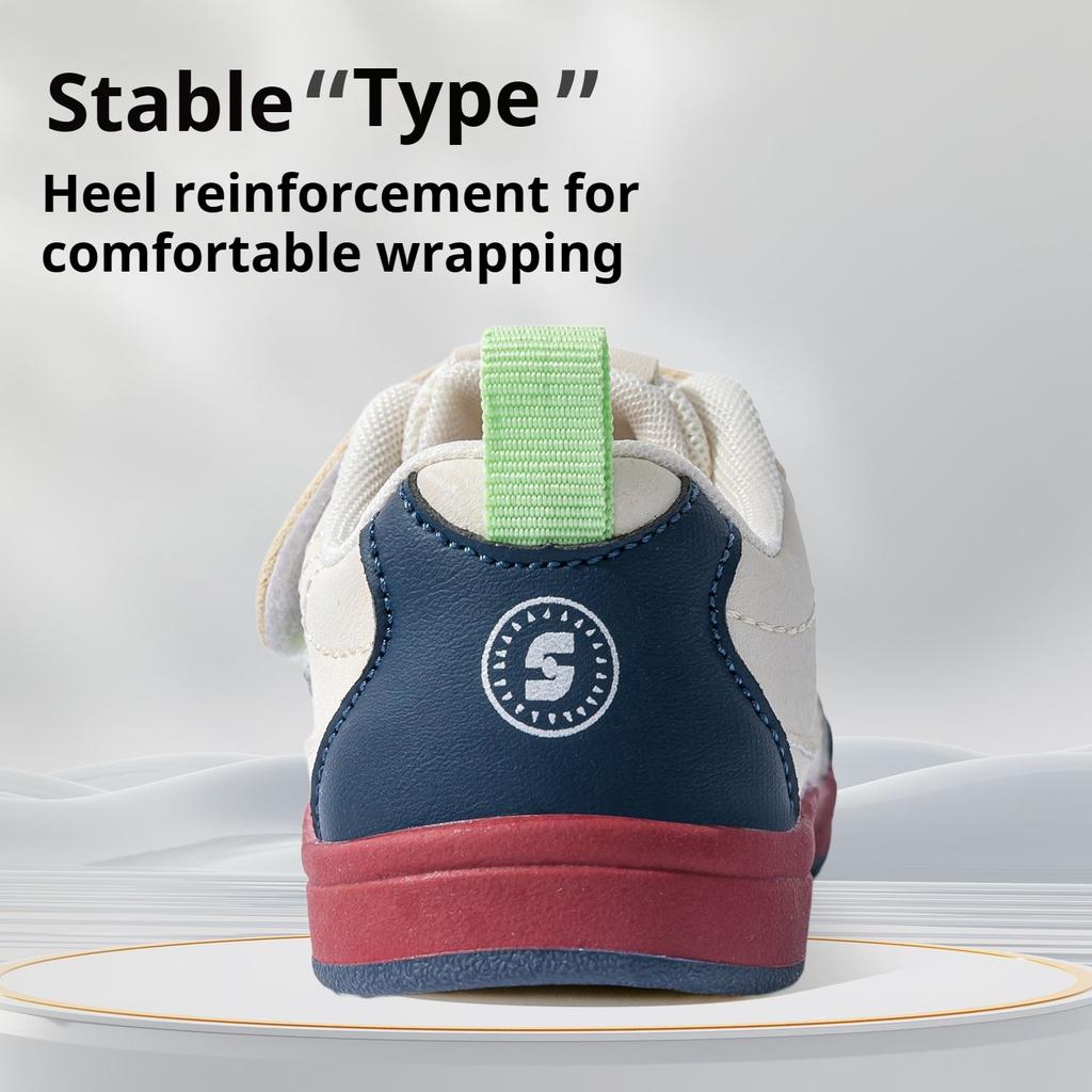 Breathable Toddler Shoes for Girls Soft-soled White Shoes for Boys Non-slip and Wear-resistant Sneakers