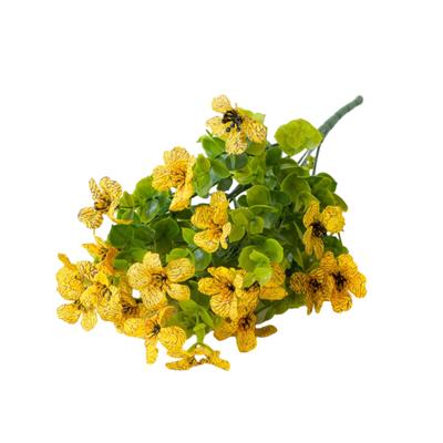 1 Bouquet Garden Artificial Flower Realistic Looking Vibrant Color Easy Maintenance Simulation Violet Flower Fake Plant