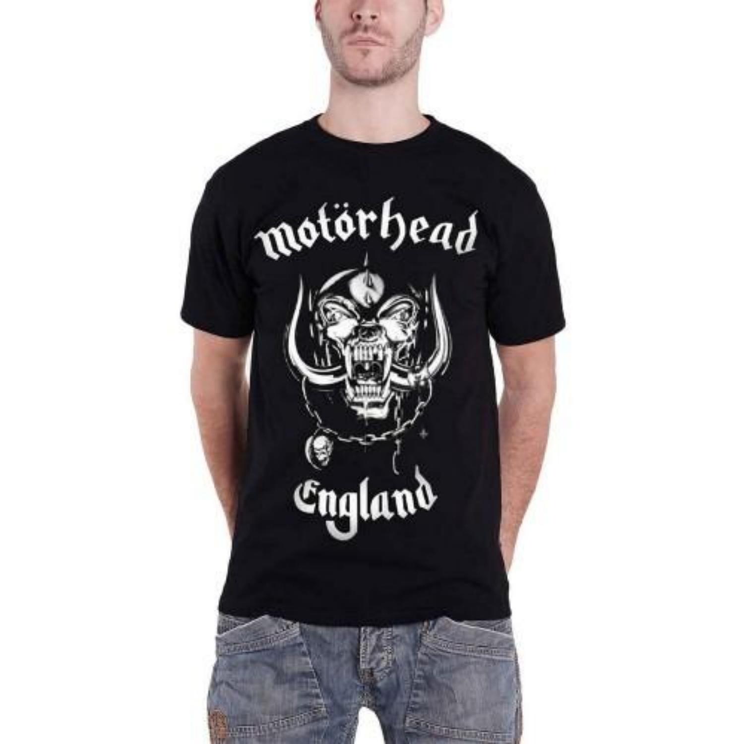 Motorhead Unisex Adult England Back Print T-Shirt S