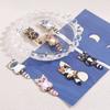 10PCs Cute Cat Charms Enamel Animal Cartoon Pendants Multicolor Gold Color Metal DIY Earrings Necklace Jewelry 3.9cm x 1.6cm