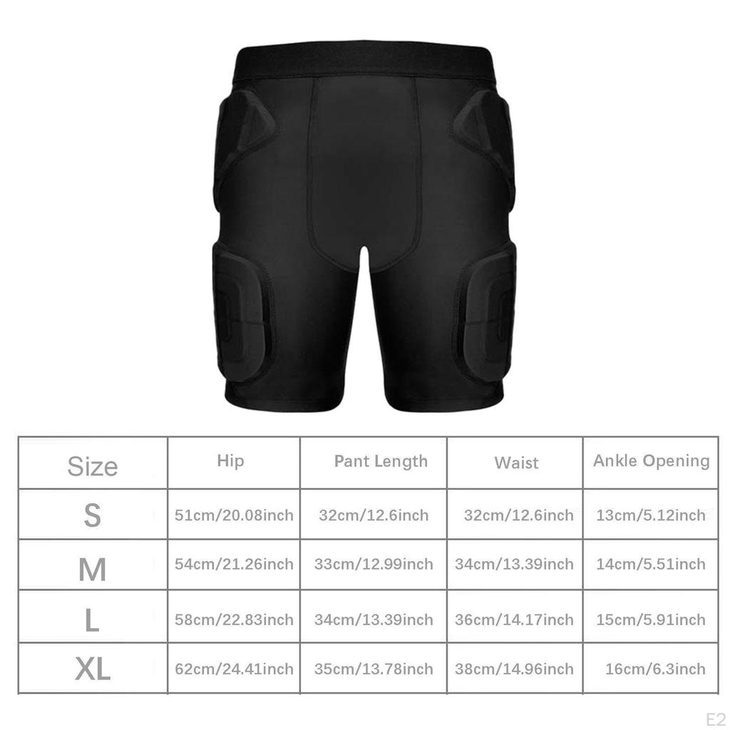 Padded Compression Shorts Children&#39;s with Hip And Thigh Protection Suitable for Football Soccer