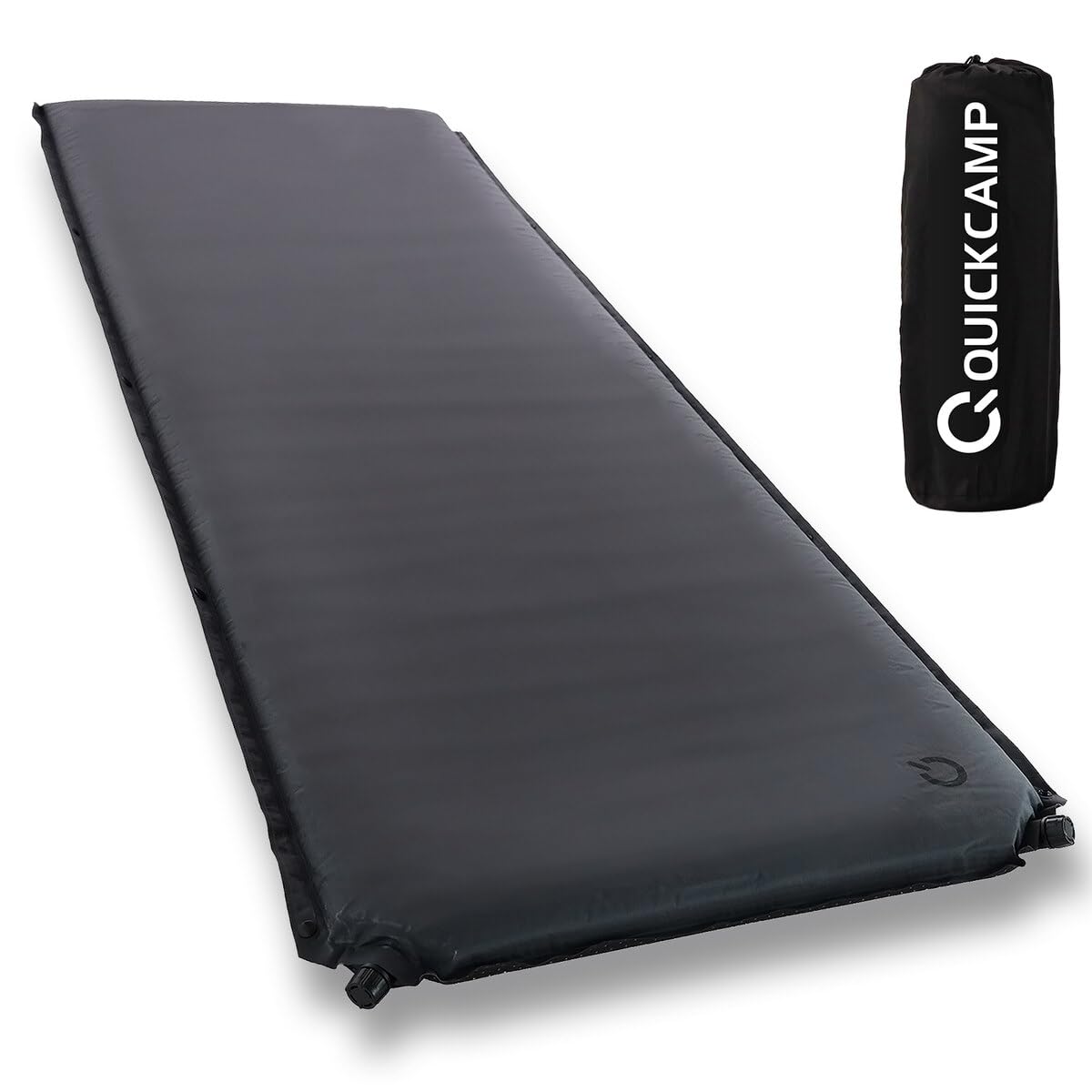 

Car Camping for with Storage Easy Emergency Disaster Relief Sleeping 8cm Gray [Quickcamp] Mat, Single, Inflatable, High-Density Urethane,