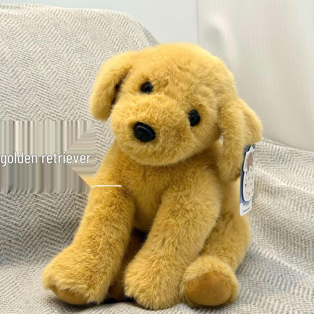 Urocza pluszowa lalka piesek - Złoty Retriever i Husky Towarzysz snu dla dzieci