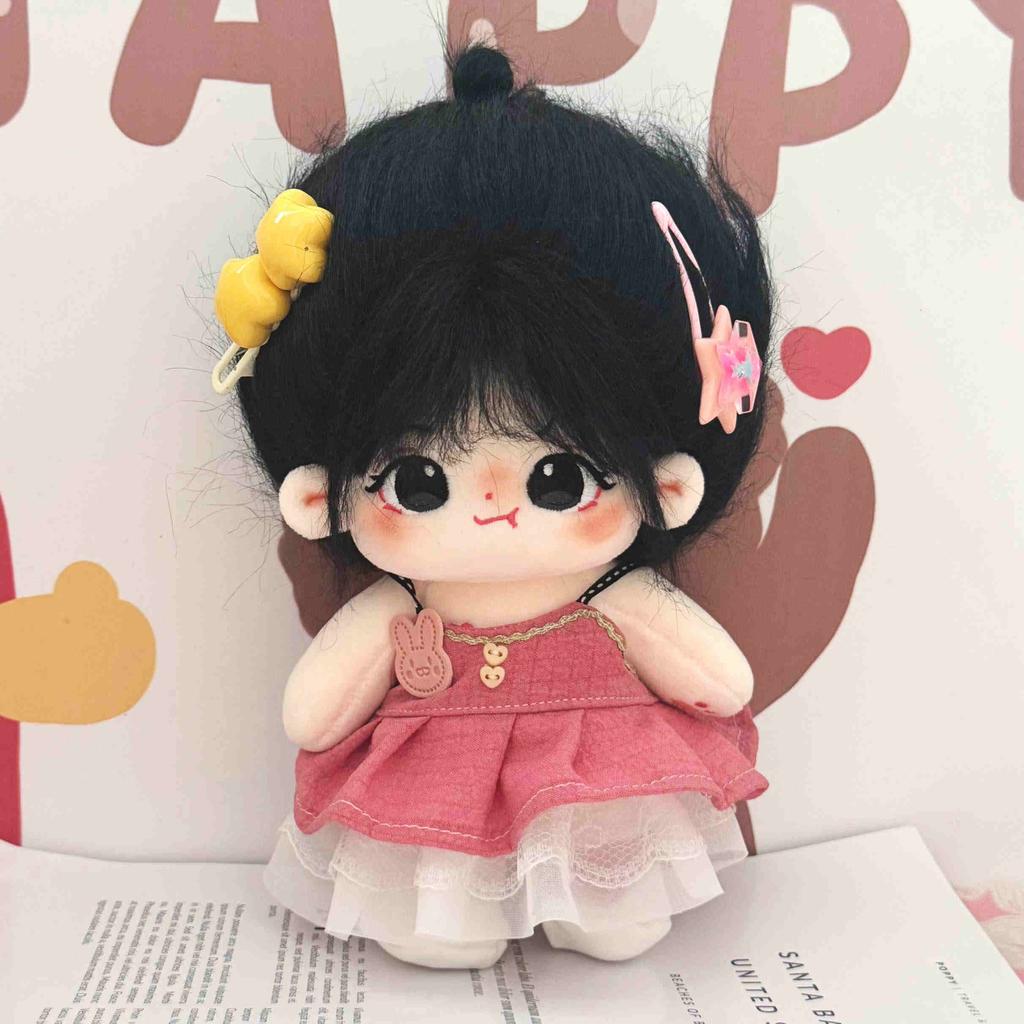 20cm Kawaii Bekleidete Idol Baumwollpuppe Niedliche Kuschelpuppe DIY Plüschpuppe Weihnachts-Geburtstagsgeschenk für Mädchen Kinder