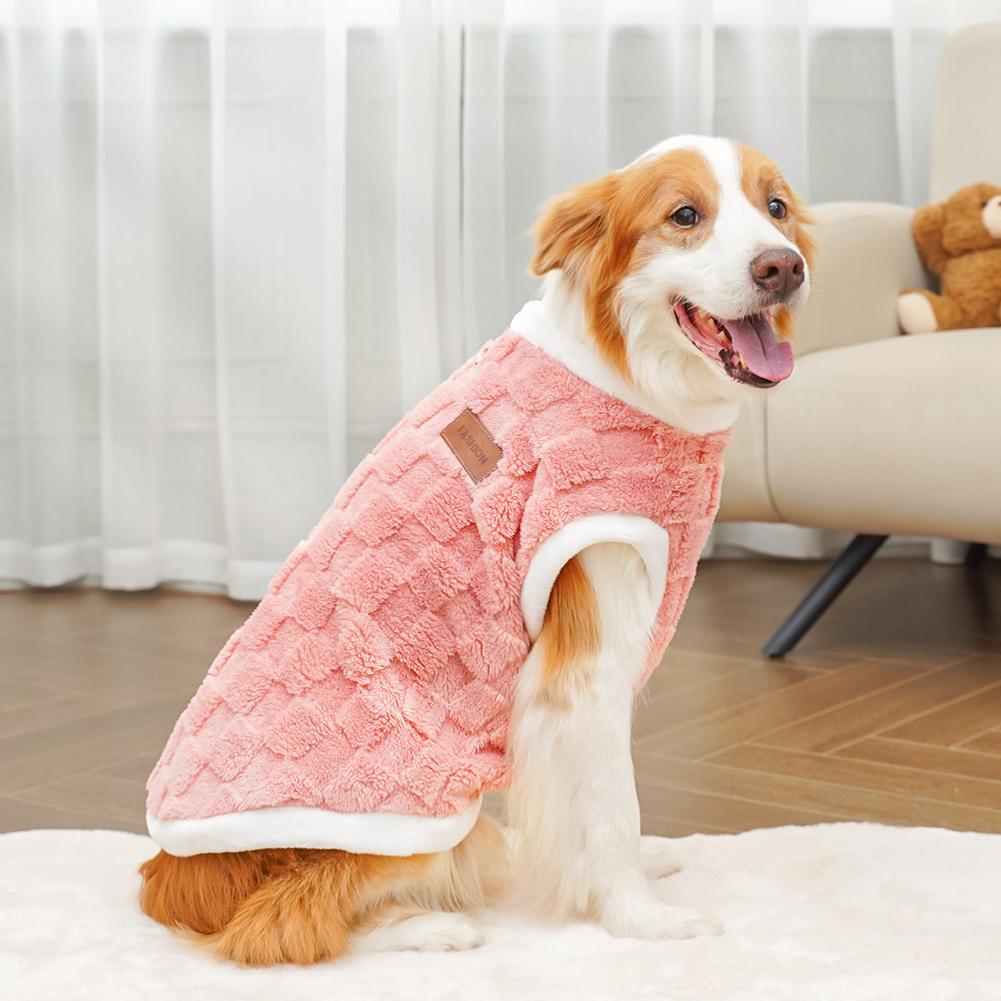 1.5-25kg Golden Retriever French Bulldog Clothes Pajamas Warm Fleece Winter Cat Coat Pet Clothes For Medium and Large Dogs