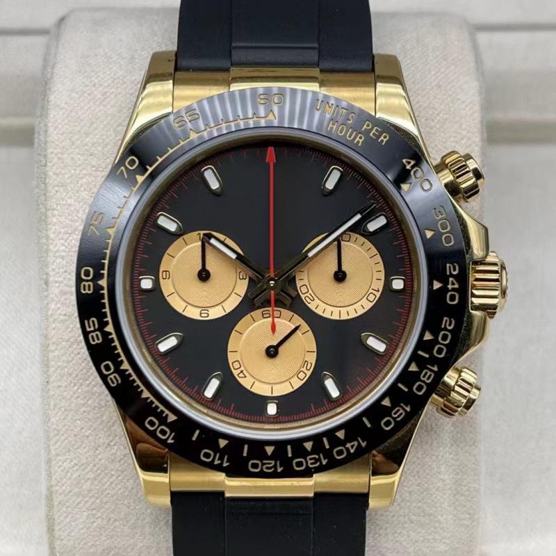 Rolex Daytona 40mm Diamond-Inlaid Multifunctional Automatic Mechanical Men's Watch.